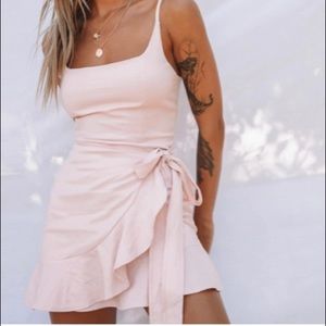 Princess Polly Cottage Hill Mini Dress Blush